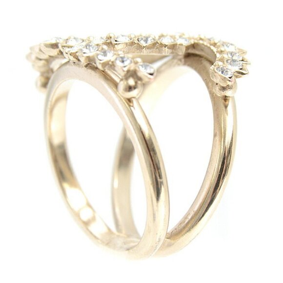 CHANEL Gold Logo Ring - Picture 3 of 10
